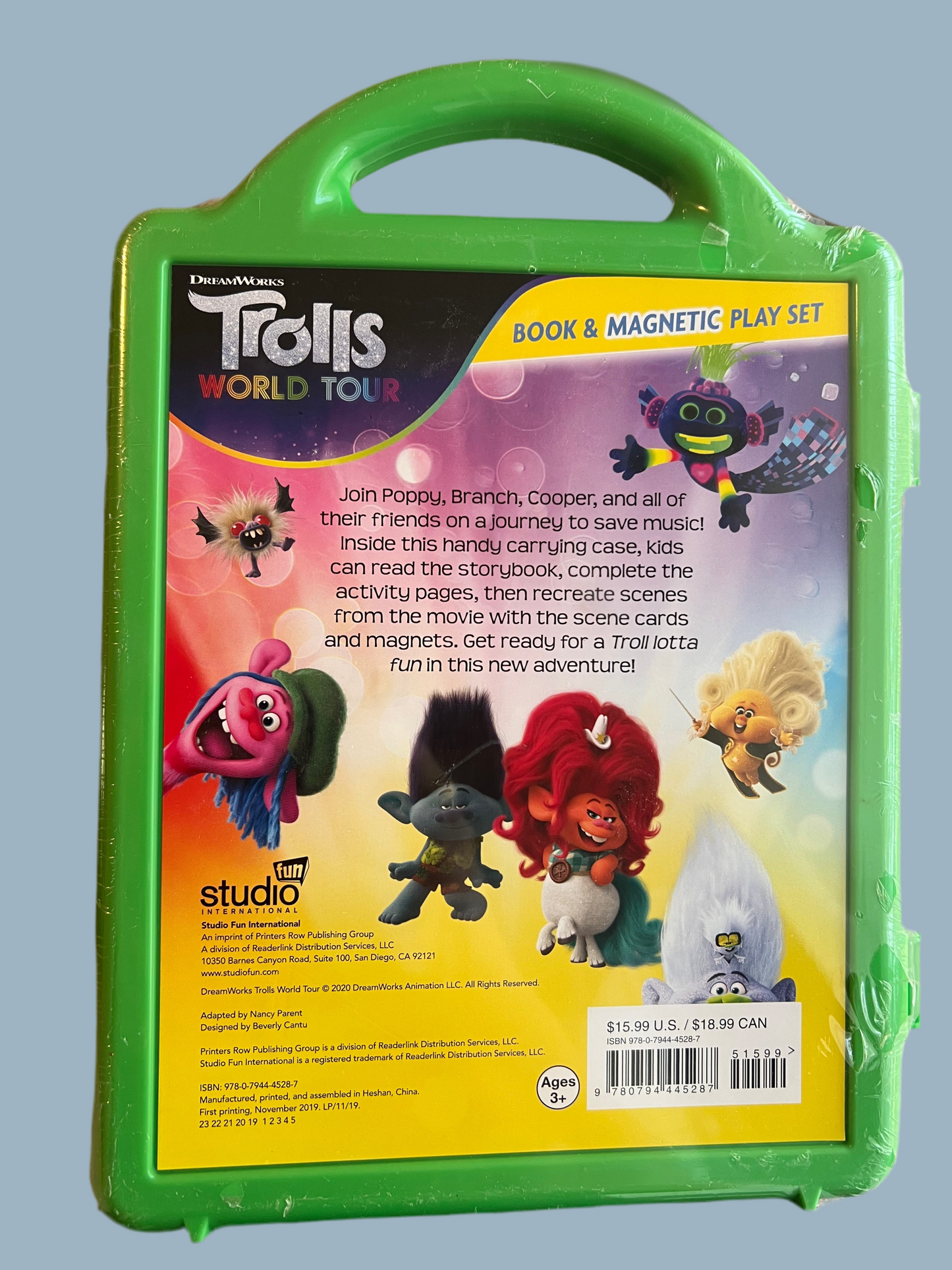 Dreamworks Trolls World Tour - Book and Magnetic Play Set