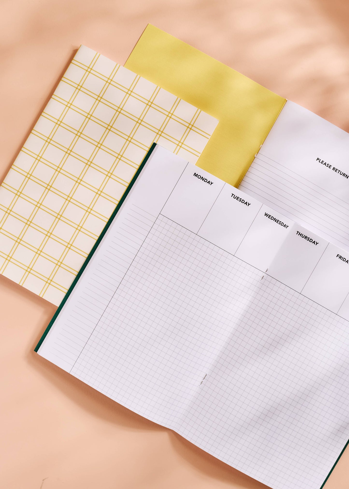 Golden Gingham Weekly Planner