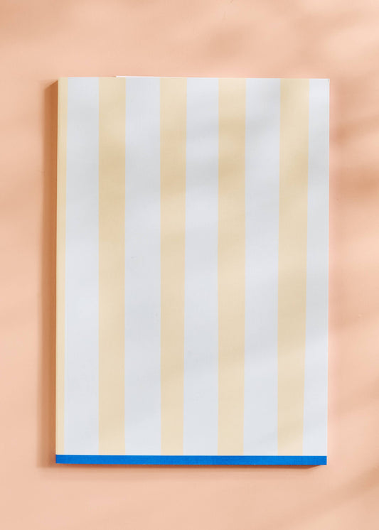 Butter Stripe Dot Grid Notebook