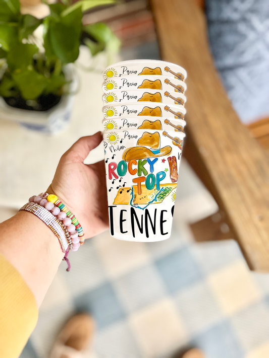 State of Tennessee Reusable Party Cups, state pride